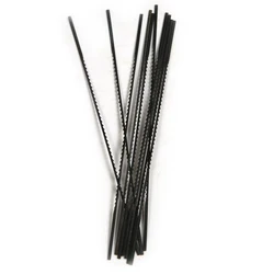 Lames de scie à dent inversée en acier au carbone, 10x130mm, couleur noire, 1 #/2 #/10 #/12 # 