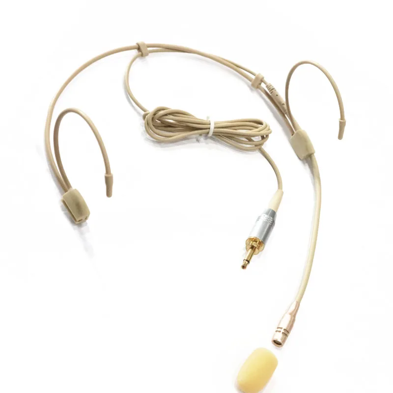 Кардиоидная бежевый наушники микрофон для Sennheiser EW G1 G2 G3 AKG Самсон Shure MiPro Audio-Technica поясной Mic системы