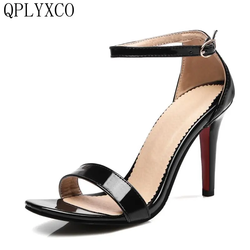 

QPLYXCO 2017 New Women Summer stlye Sandals Big size 30-45 Dancing High Heel Sexy Party wedding Dress shoes 10-13