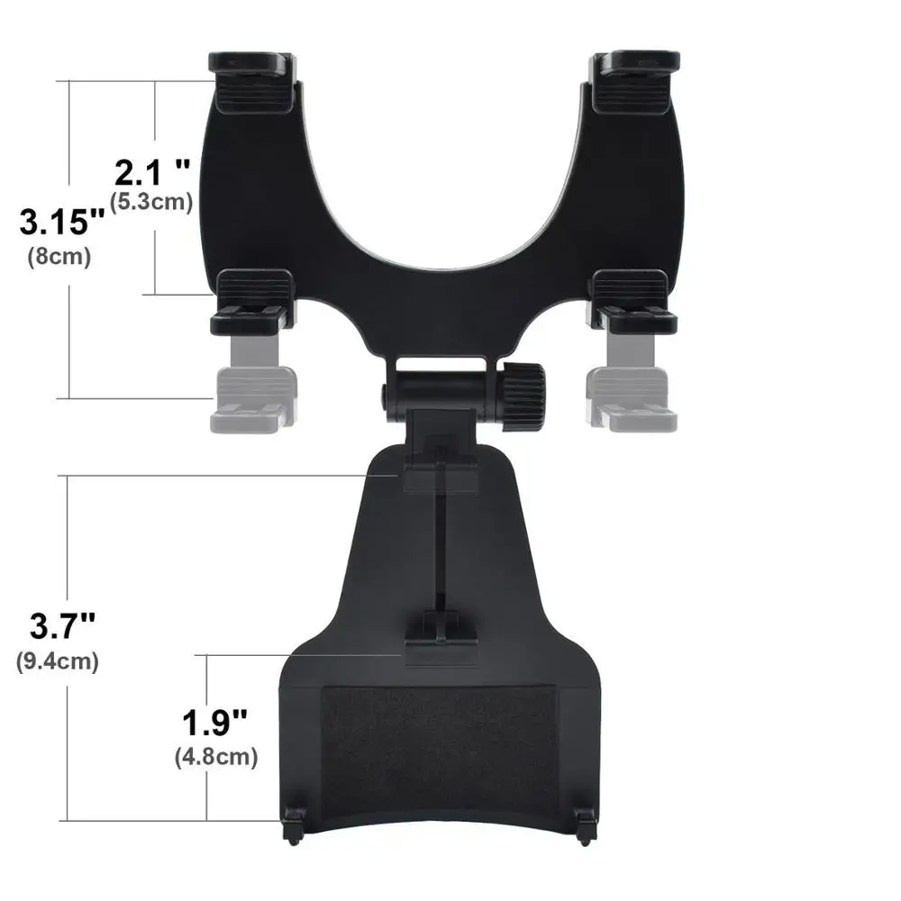 Автомобиль Зеркало заднего вида телефона держатель кронштейн крепление сотового телефона для iPhone samsung Xiaomi huawei подходит для 3,5-6,0 дюймовый смартфон