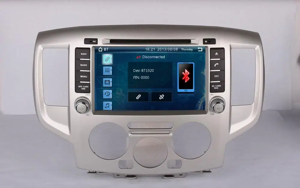 8 &quotавтомобильный DVD плеер с GPS navi BT/TV USB SD AUX аудио Радио стерео головное