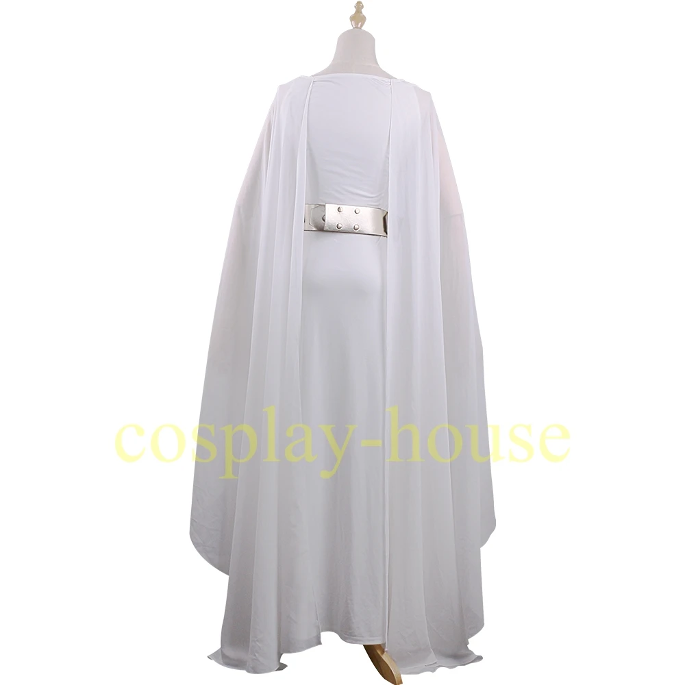Принцесса костюм принцессы Леи платье леи белый взрослый Звездные войны последний джедай костюм одет Хэллоуин маскарадный костюм косплей