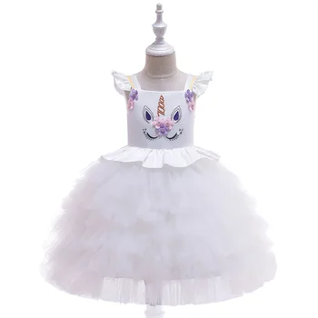 

Puffy White Ballgown Chirismas Girls Gowns Tulle Ballgown Pageant Dress for Evening Party Birthday Gowns