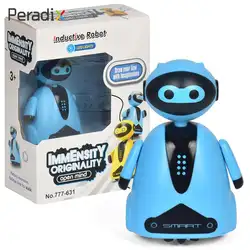 Детские электрические игрушки Электрический робот гладкая смарт-электрический Пингвин индуктивной вдоль линии рисунок модели следовать