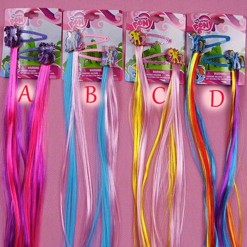 My Kids Girls Little Pony Cosplay Costumes Princess Braid Hair Clips