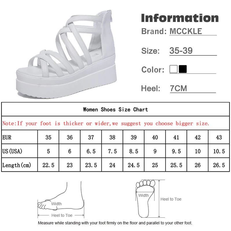 MCCKLE/женские сандалии-гладиаторы; Летние криперы на платформе; женская обувь на танкетке в римском стиле с перекрестными ремешками; женская Повседневная пляжная обувь