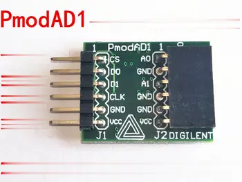 

For PmodAD1 analog and digital acquisition module two 12-bit AD input interface with code and detailed video
