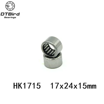 

Free shipping 10pcs HK172415 TA1715 needle roller bearing 17X24X15mm +whosale and retail draw cup bearing