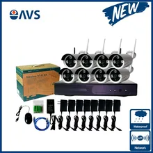 Китай безопасности Новый Беспроводной NVR комплект P2P 1080 P HD Открытый ИК Ночное видение ip Камера WI-FI CCTV Системы
