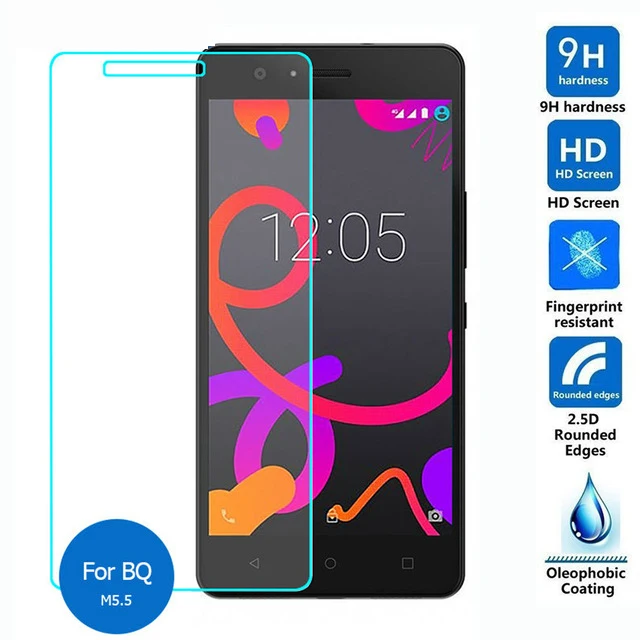 Закаленное стекло с полным покрытием для BQ Aquaris M5.5 защитная пленка экрана