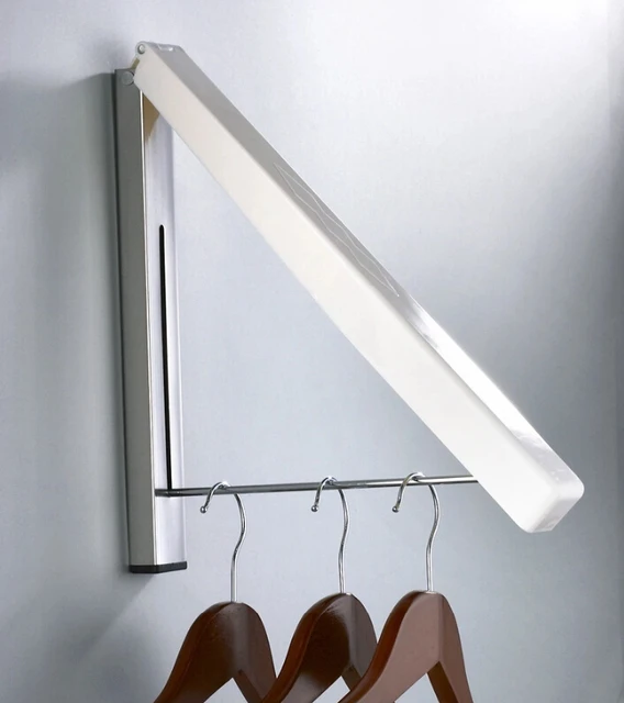 Stainless Steel Wall Hanger Retractable Indoor Clothes Hanger Magic