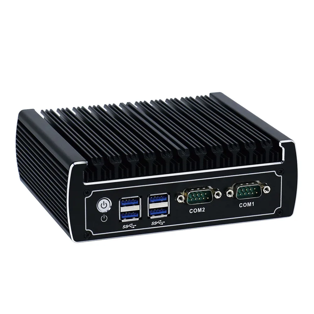 Minisys Fanless mini pc intel core i3 7100u CPU dual ethernet lan nano itx desktop computer support M.2 port 6 USB3.0 2 COM 12V