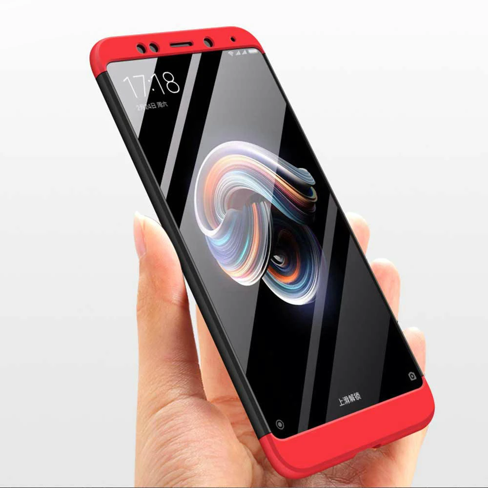 Luxury Case for Xiaomi Redmi 6 Full Protection Hard PC 3 in 1 fundas Back Cover Phone Bags Cases mi mi6 Cape |