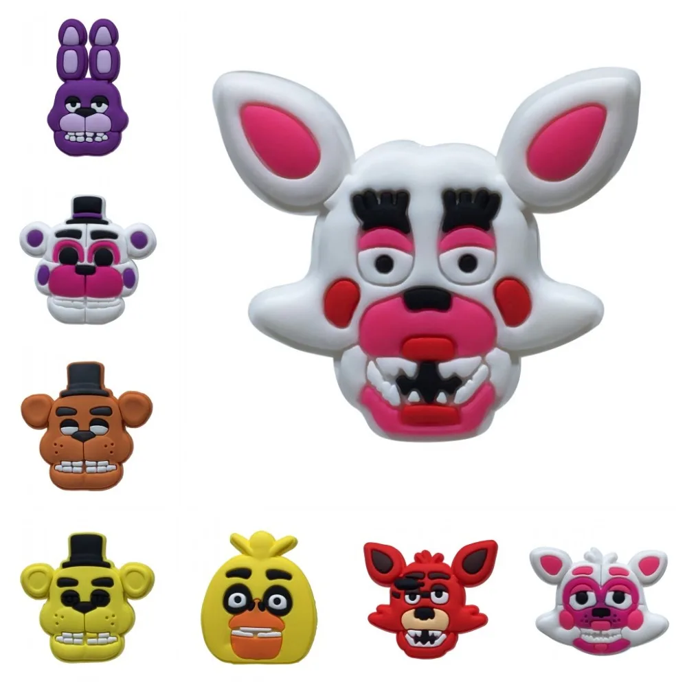 

1 pcs PVC Cartoon Icon Five Nights at Freddy's Brooch Pins Badge Japan Anime Figure Pin Button Badge Backpack Clothes Hat Decor