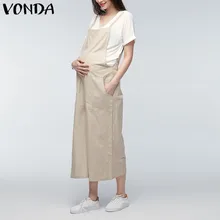 VONDA Комбинезоны для беременных женщин комбинезон летняя одежда для беременных повседневные свободные штаны брюки комбинезоны