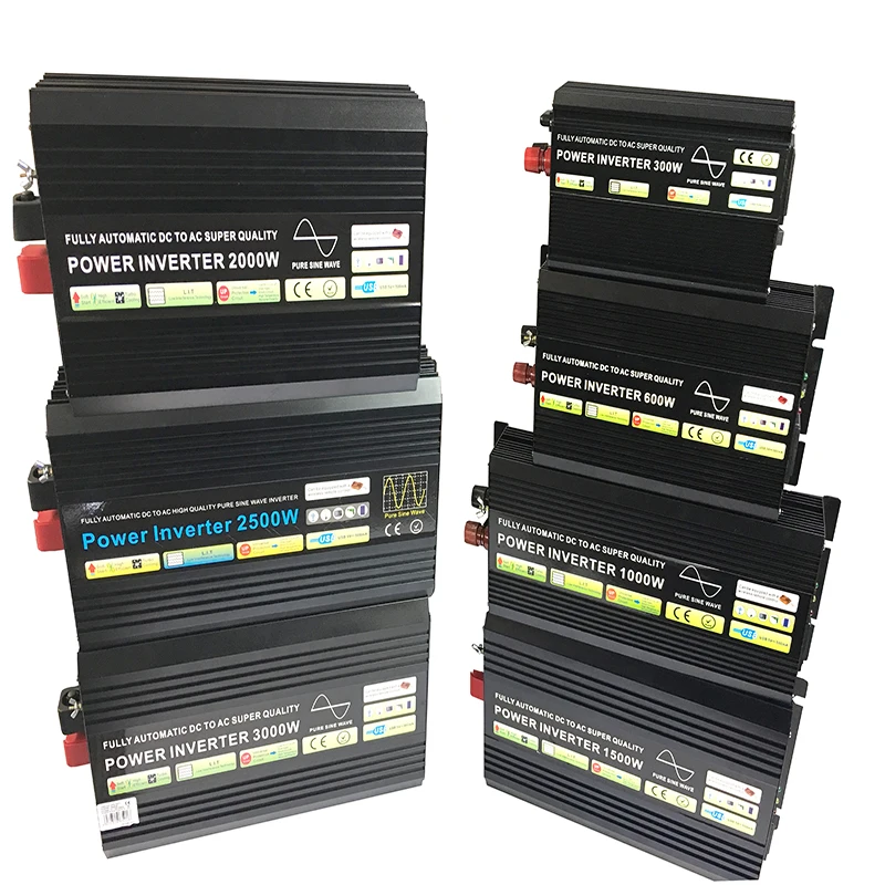 3000W/12VDC/220VAC PURE SINE WAVE POWER INVERTER/PEAKING 6000W /CABLES