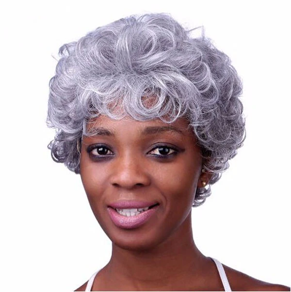 old woman wig