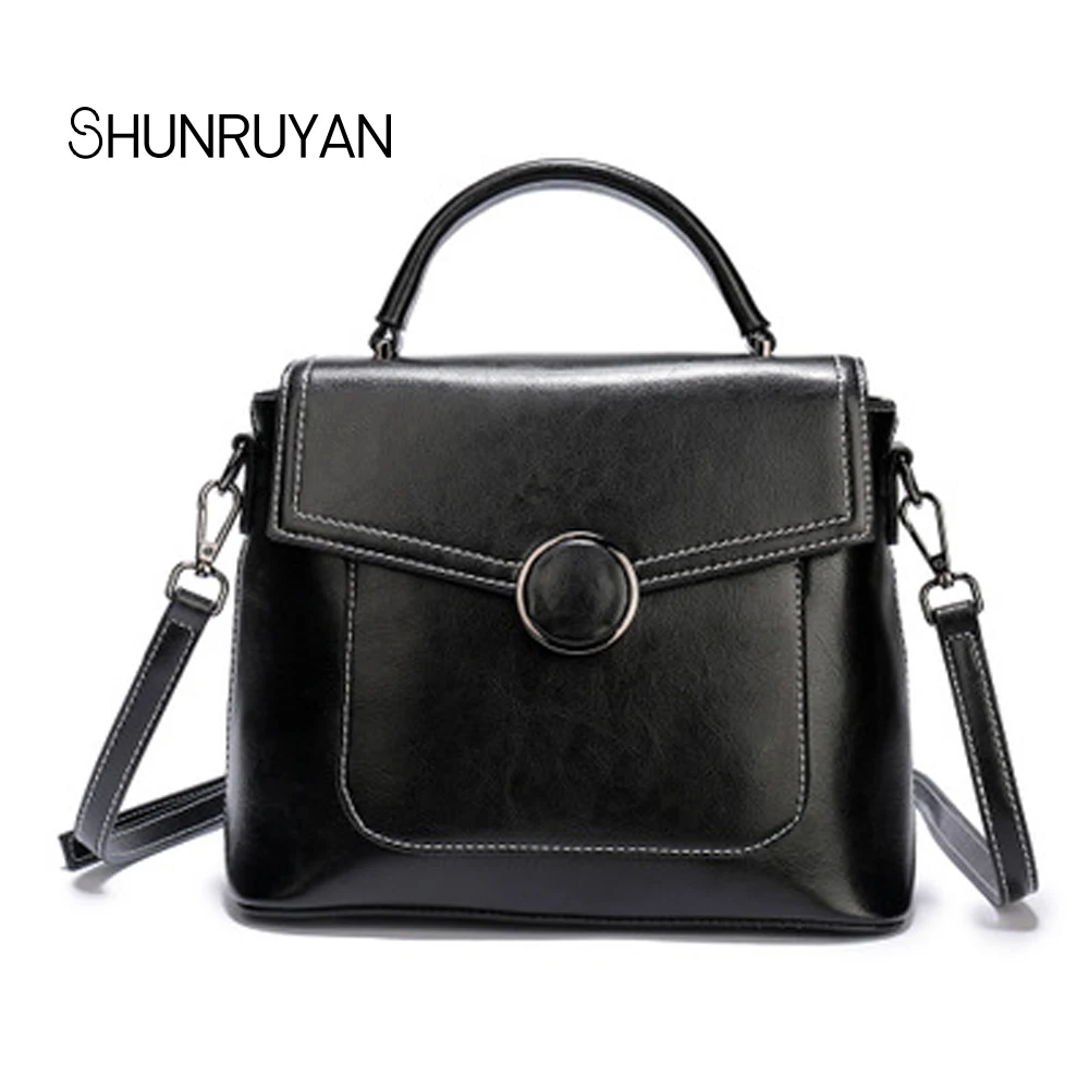 

SHUNRUYAN Brand Fashion Women Messenger Bag Quality Leather Women's Flap Bag Strap Female Shoulder Bag Lady Crossbody Bags
