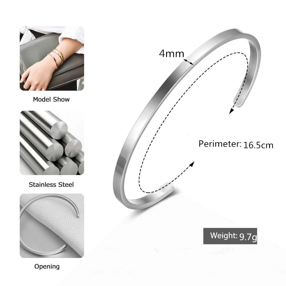 Silver-Stainless-Steel-Hand-Stamped-Bangle-MOM-DAD-Engraved-Inspirational-Cuff-Mantra-Bracelet-for-Family-Wedding (1)