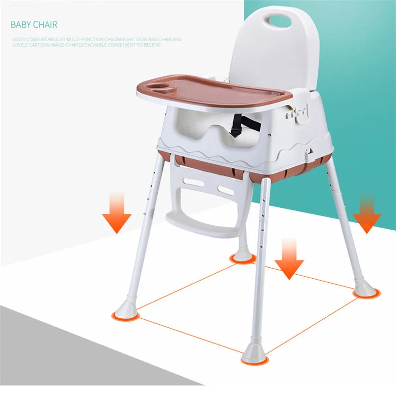 Multifunctional Adjustable Baby Kids Safety Upgrade Baby Chair Children's Folding Portable Dining Table Chair High Booster Seats