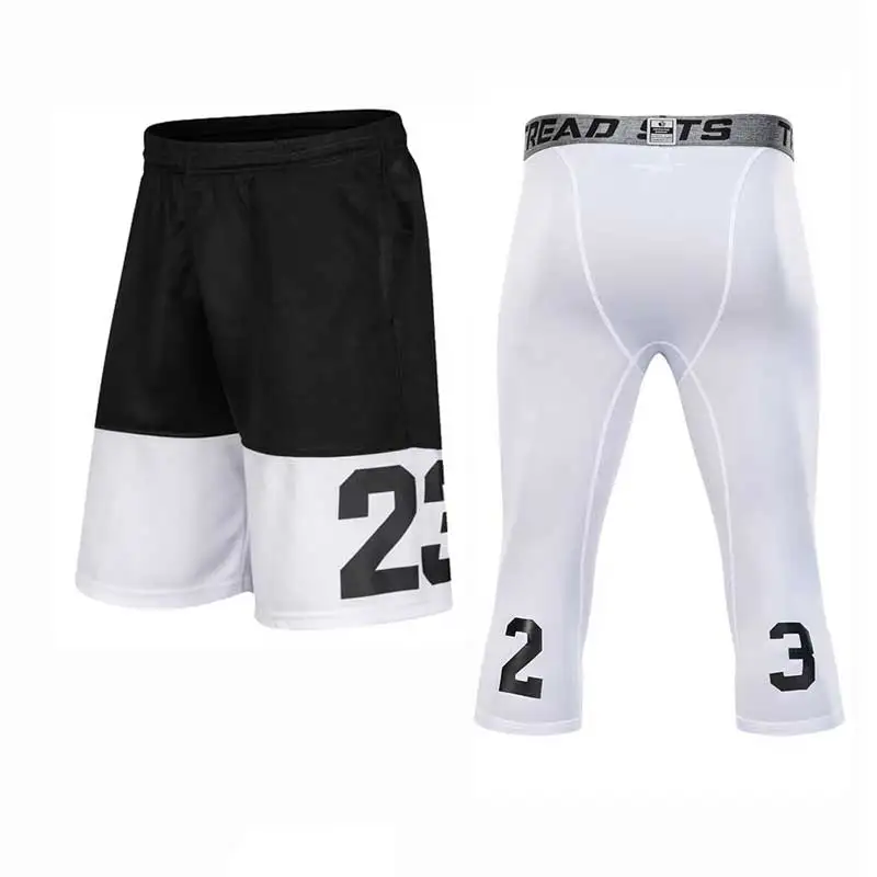 Men Sport Gym QUICK-DRY Workout Compression Board Shorts For Male Basketball Soccer Exercise Running Fitness Yoga 706710165