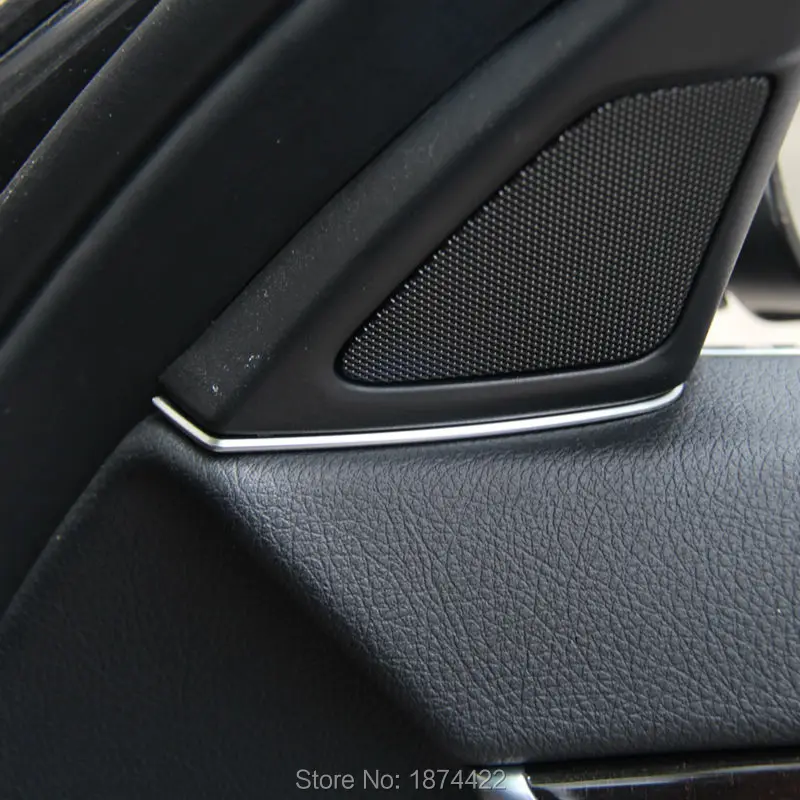 2 шт./компл. хром интерьерные аксессуары для BMW 5 серии f10 520li 525li 530 2011- крышка аудио динамика отделка автомобильный Стайлинг