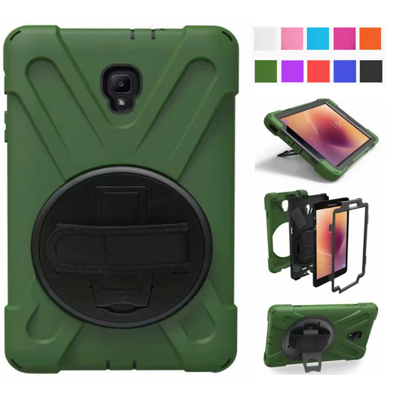 

Hmsunrise For SM-T380 Case For Samsung Galaxy Tab A 8.0 Case T380 T385 2017 Kids Safe Shockproof Heavy Duty Silicone Hard Cover