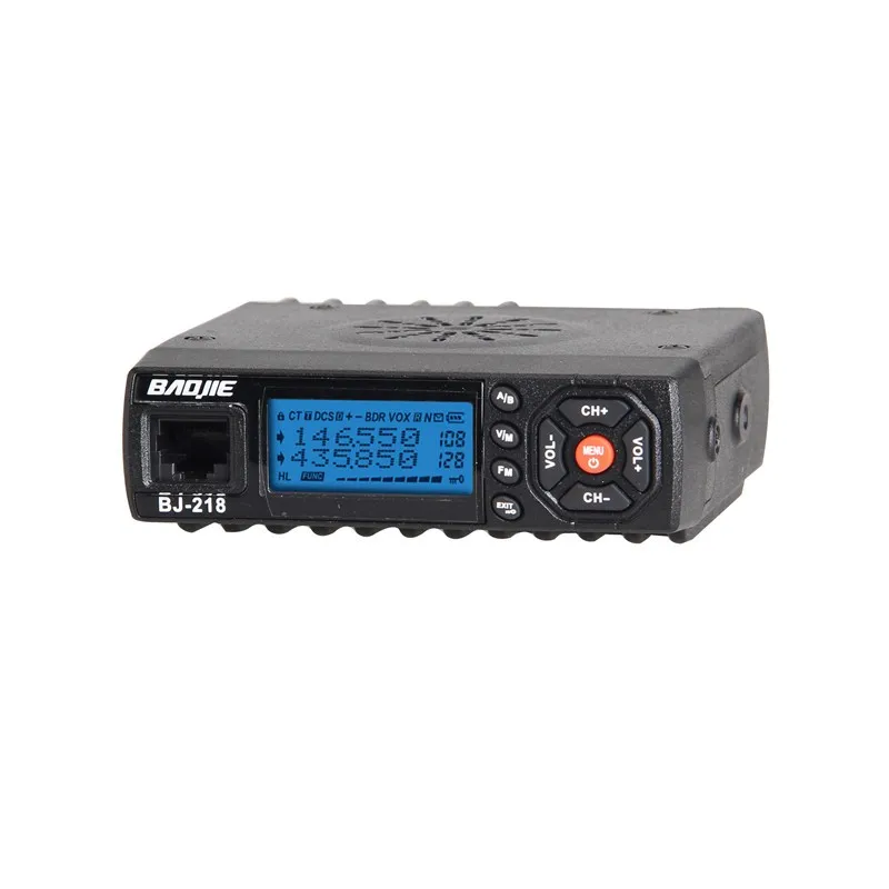 BAOJIE BJ-218 мини-автомобиль Walkie Talkie 10 км 25 Вт двухдиапазонный VHF/UHF 136-174 МГц 400-470 МГц 128CH мобильное радио автомобильный радиоприемопередатчик