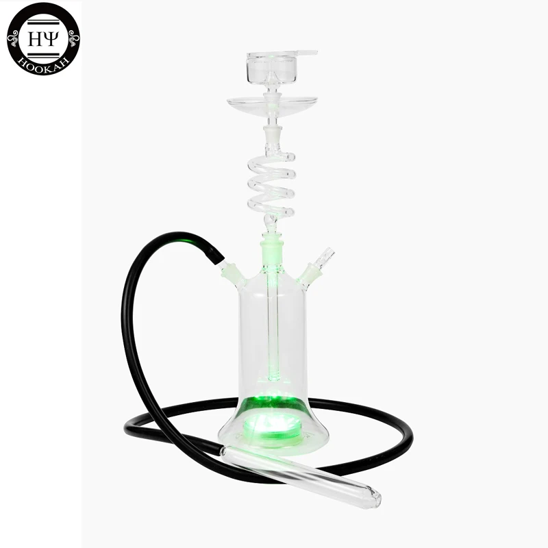 1 шт. 14 мм dia led спиральное стекло chicha twirl part shisha подключение к кальяну стеклянная