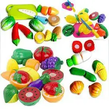 Пластиковые безопасные детские игрушки для кухни, эмульсионная резка фруктов, растительная пища, ролевые игрушки, забавные развивающие Обучающие игрушки, горячая распродажа