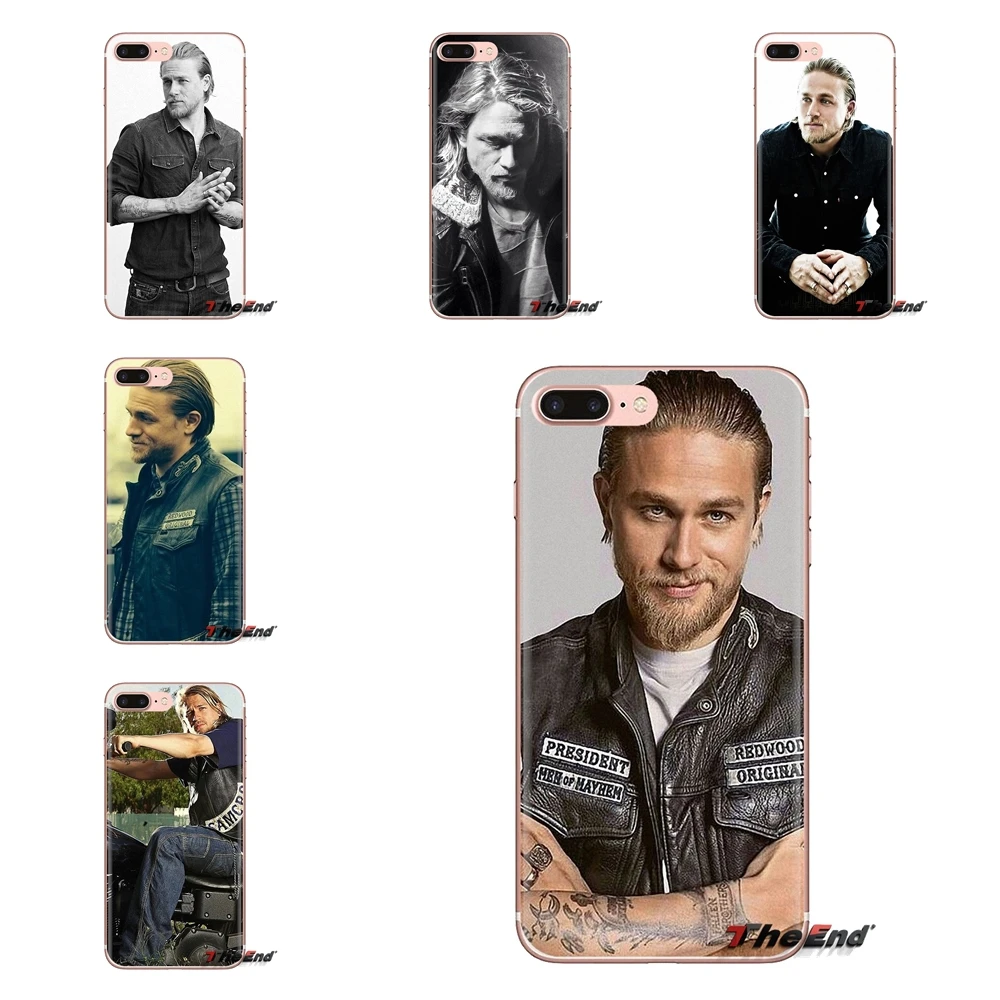Прозрачный чехол из ТПУ для Samsung Galaxy S3 S4 S5 Mini S6 S7 Edge S8 S9 S10 Plus Note 3 4 5 8 9 Charlie Hunnam Jax Teller |