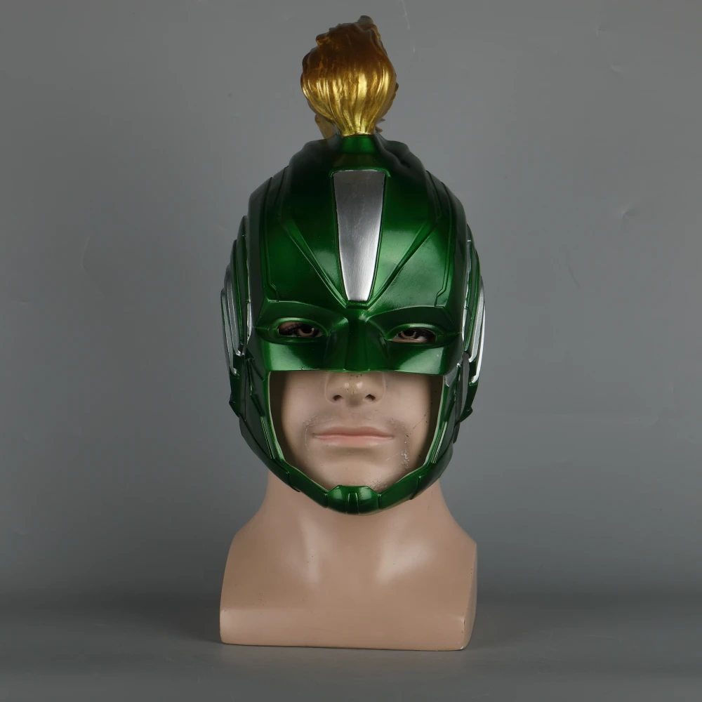 High Quality PVC Helmet Captain Marvel Carol Danvers Superohero Mask Women Cosplay Helmet Costume Halloween Party Prop (2)