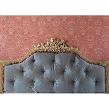 

New baroque bed headboard photography backdrop thin vinyl photo studio background wallpaper