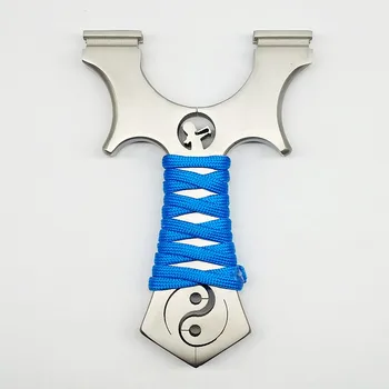 

Hunting outdoor stainless steel flat leather slingshot sling outdoor sports precision titanium steel flat rubber