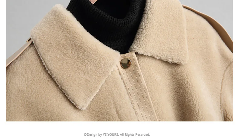 Натуральный мех пальто стрижки овец зимние пальто Для женщин Корейская длинная куртка для Для женщин s Костюмы с Минни Маус Abrigos Mujer Invierno 868556 YY724