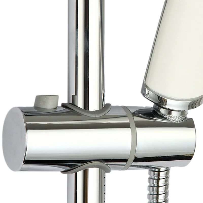 New Arrival Shower Head Rail Slider Holder Adjustable Bracket Fit 25mm Dia Shower Mounting