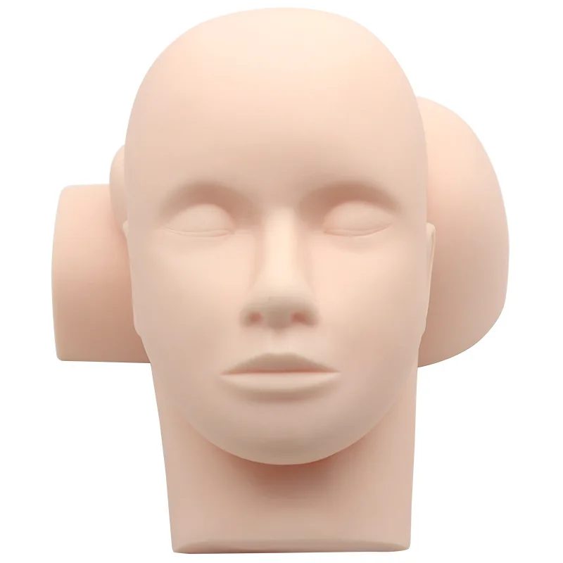 

Hot sale Professional Training High Quality Flat Head Silicone Practice Make Up Eyelash Eye Lashes Extensions