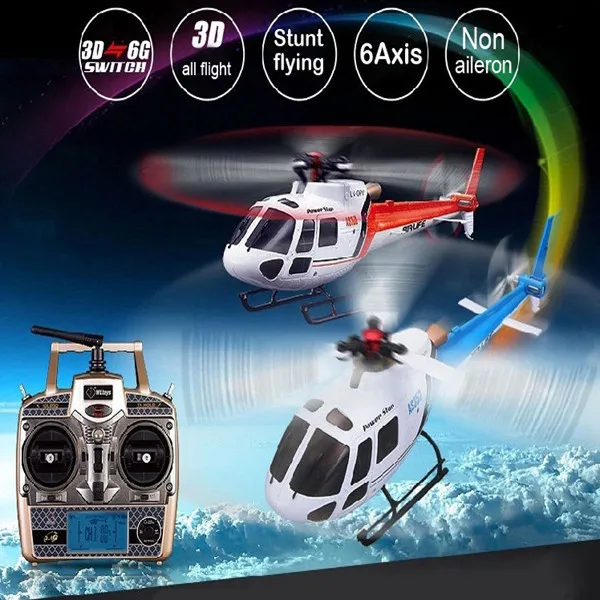 Free Shipping RC Helicopter V931 AS350 With Camera 2.4G 3D 6CH 6 Axis Gyro Flybarless RC Toy plane Aircraft  VS F03814 V913