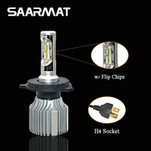 Новый 1 шт. LED Двигатель цикл H4 9003 HB2 H7 54 Вт 5400lm w/флип-чип Двигатель фар головного лампа hi/Lo луч для Aprilia BMW Ducati honda