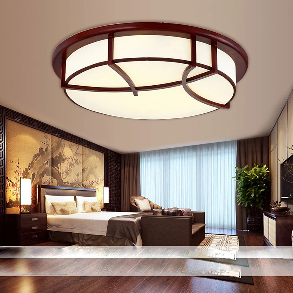 

LED Chinese Wooden Acrylic LED Lamp.LED Light.Ceiling Lights.LED Ceiling Light.Ceiling Lamp For Foyer Bedroom Dinning Room