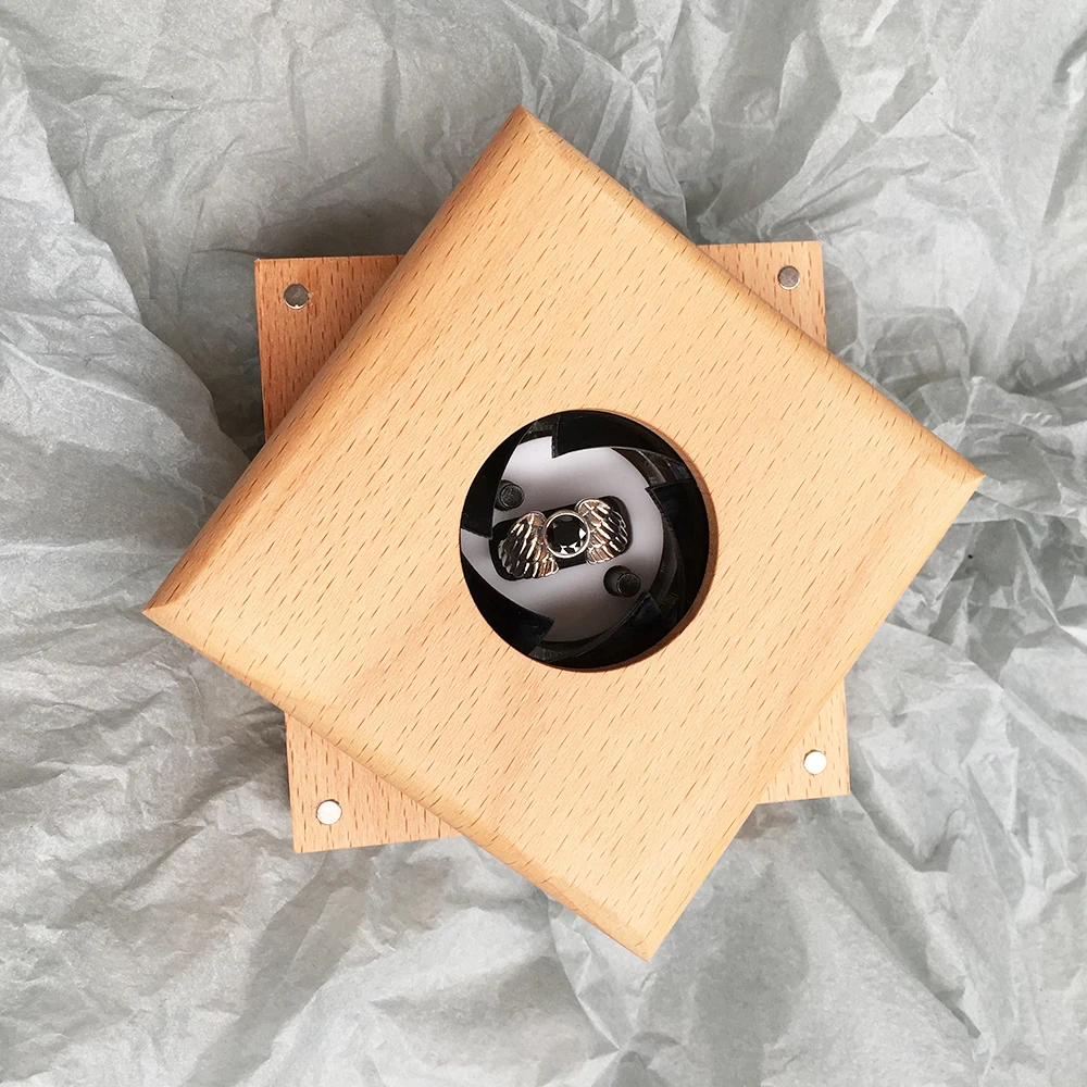 Коробка для свадебных колец деревянная шкатулка ручной работы Креативные подарочные коробки Boite A Bijoux Boite Cadeau Sieraden Doos вращающаяся коробка для колец