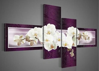 

new arrival 4 pcs set Magnolia flower Diy diamond painting square diamond drill diamond embroidery cross-stitch JN17012
