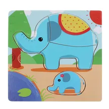 High Quality Wooden Puzzle Educational Developmental Baby Kids Training Toy Aug24