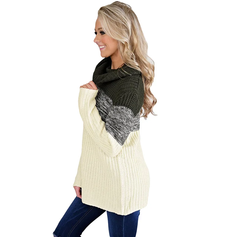 Black-Cowl-Neck-Color-Blocked-Sweater-LC27944-2-3 