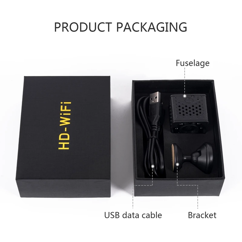 PUAroom HD 1080P WiFi мини камера 4K IP Irrespecitive ночное видение светодиодная домашняя