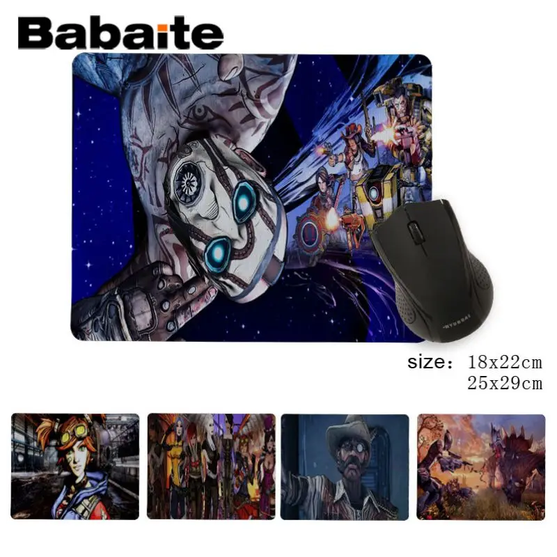

Babaite Custom Skin borderlands 2 action nute Customized Anime Mouse Mat Soft Rubber Professional Gaming Mouse Pad Computer