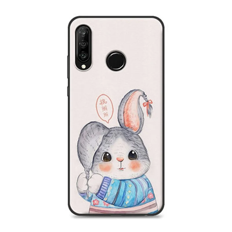 Корпус телефона Fundas для huawei Nova 4e чехол прозрачный мультфильм животных мягкий чехол для телефона huawei Nova4e Чехлы Nova 4 e защитный чехол