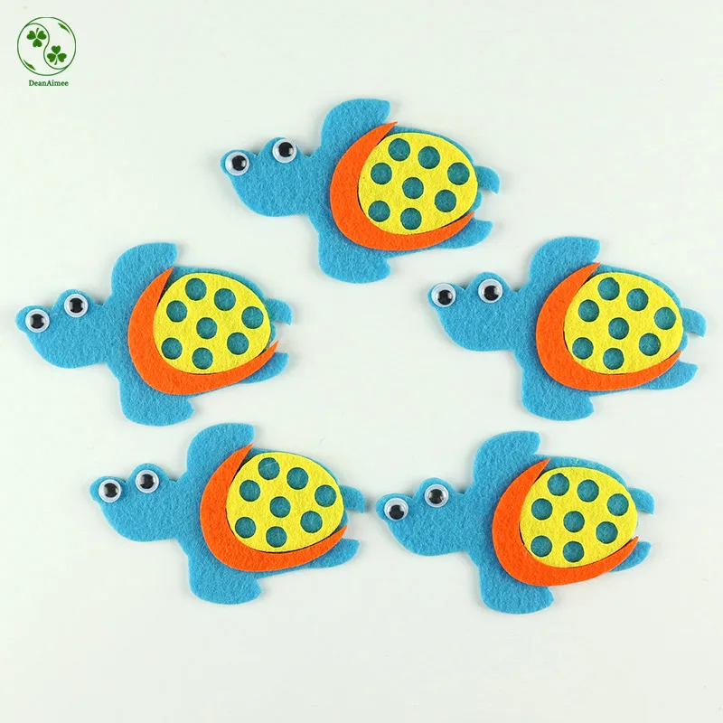 

Felt Tortoise Applique Patch For DIY Accessory Decoration Sewing quiet Book, Kid Bedroom Wall Decoration 5Pcs/lot