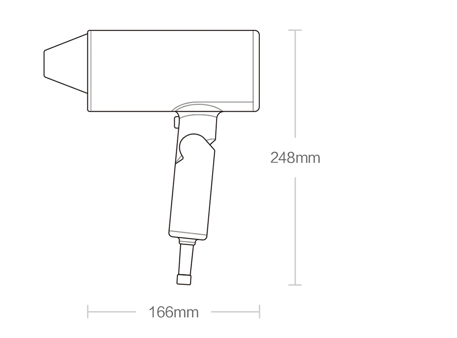 XIAOMI MIJIA SMATE SH-A161 в ионизация волос фен воды отрицательный ионизация волос Уход быстросохнущая Портативный путешествие складной фен для волос, диффузор