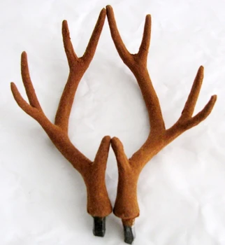 

Free shipping 17cm plastic deer antlers and plastic horns costume horns